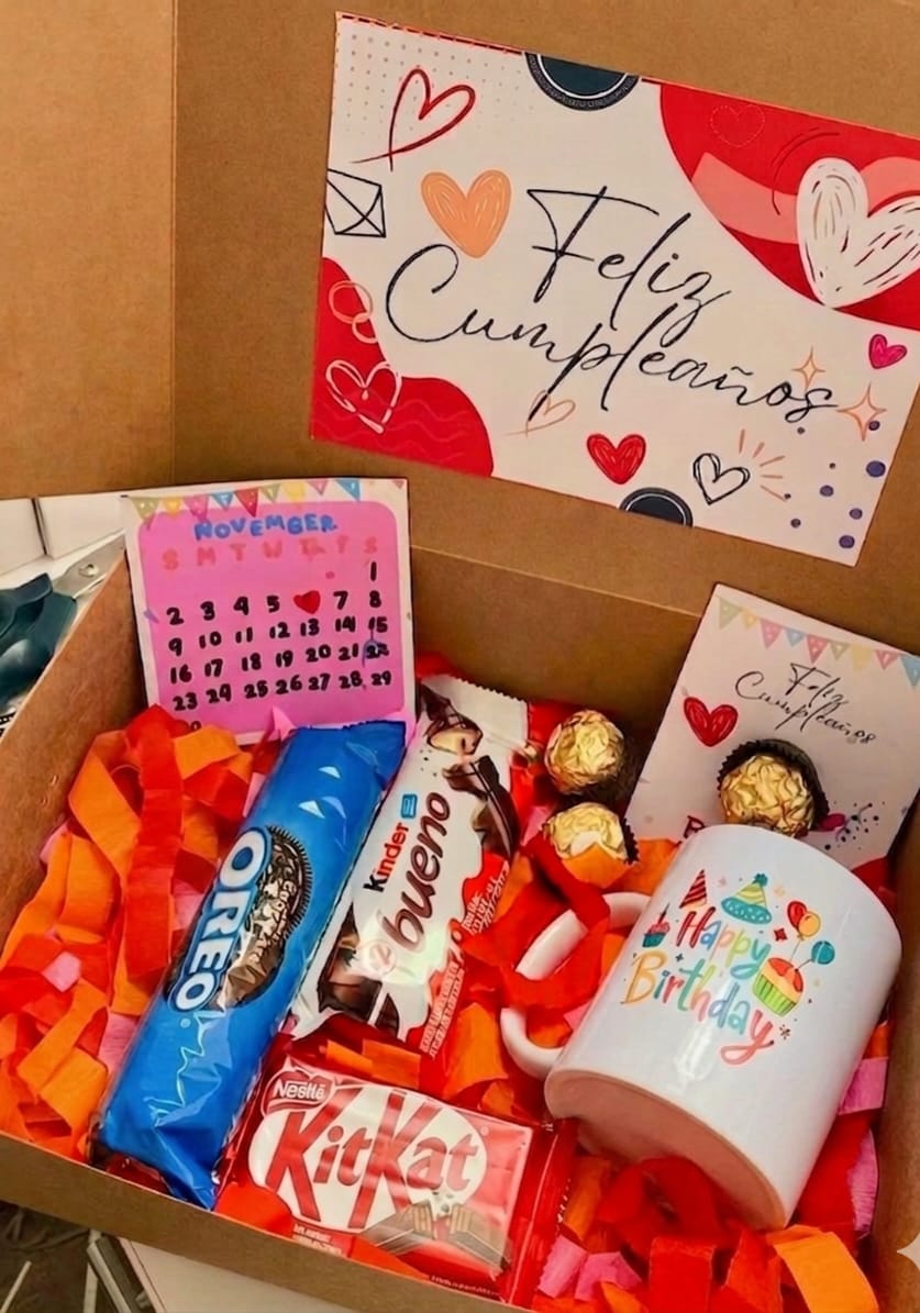 mug taza pocillo feliz cumpleaños chocolates snacks regalo sorpresa mug taza pocillo feliz cumpleaños chocolates snacks regalo sorpresa