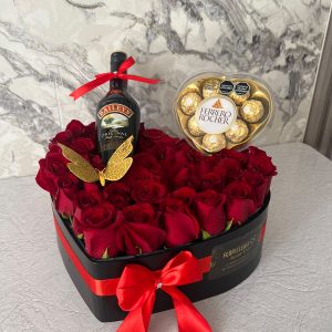 rosas regalo detalle ferrero sorpresa flores