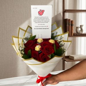 rosas rojas regalo detalle ramo de flores arreglo floral amor
